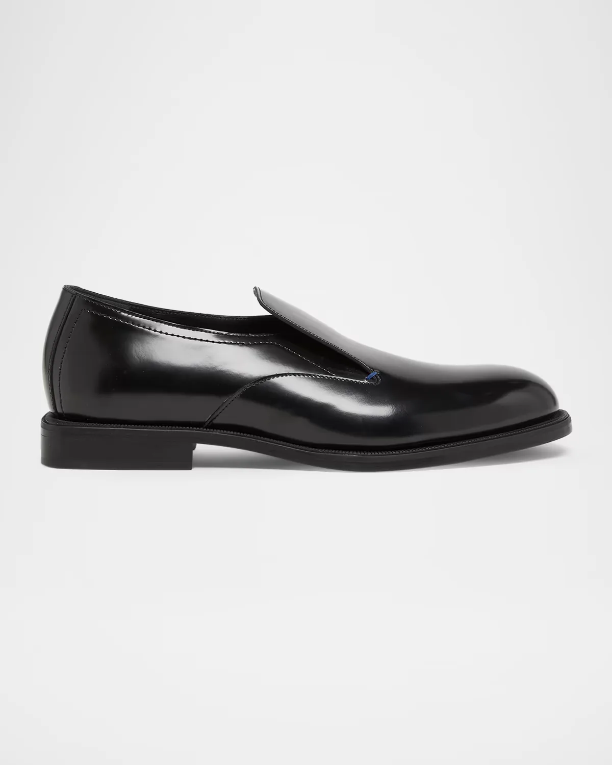 Stacked Heel Leather Loafers by Lanvin