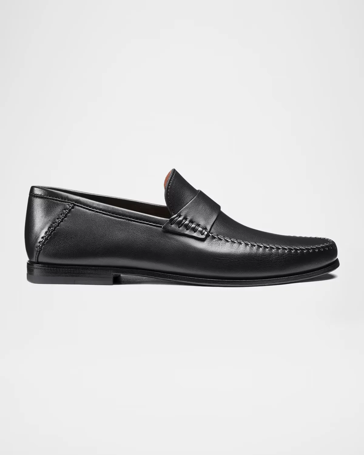 Paine Whipstitched Leather Loafers by Santoni
