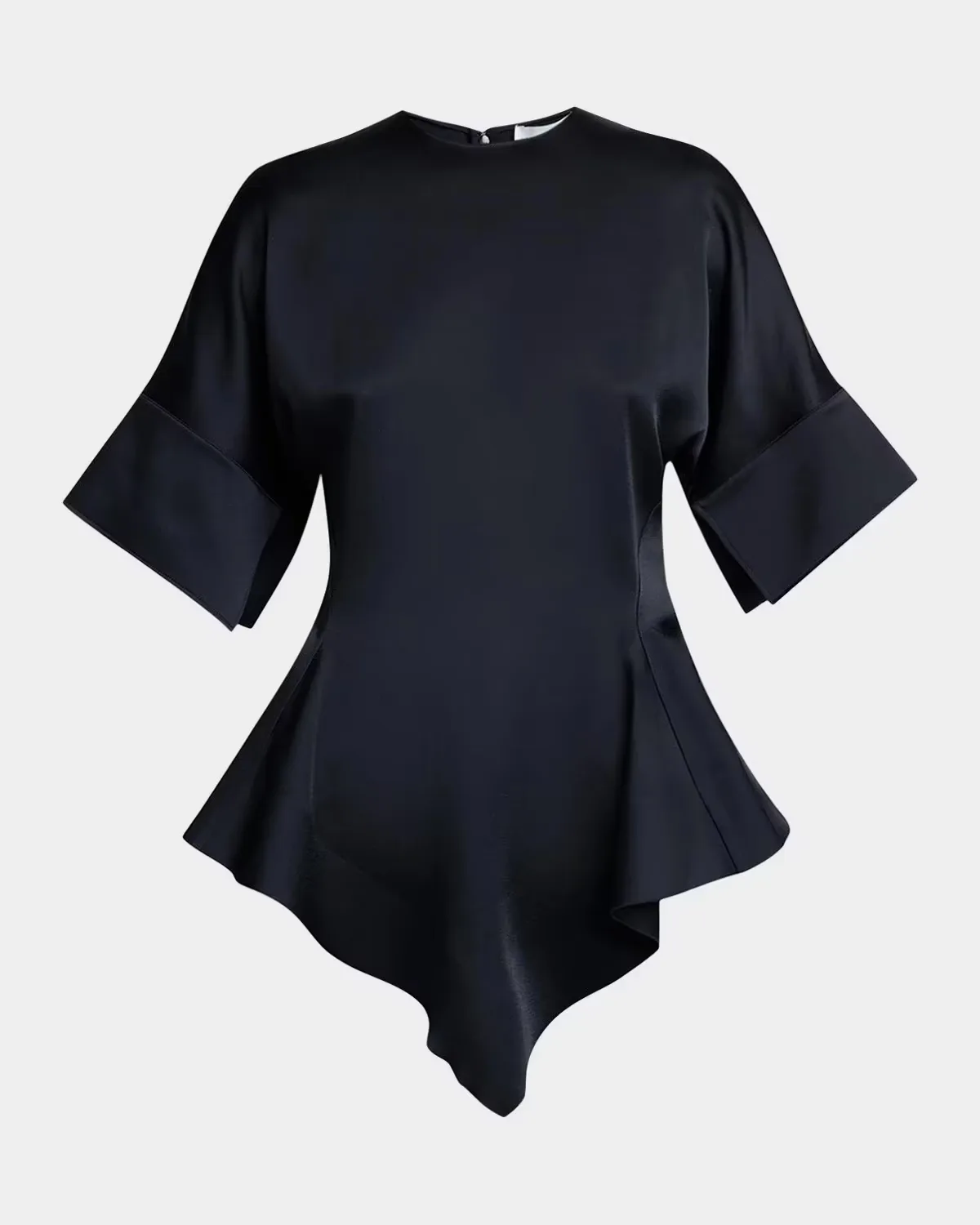 Ruffled Satin Top