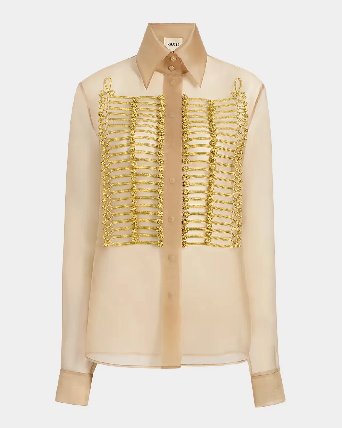 Ivy Beaded Silk Shirt