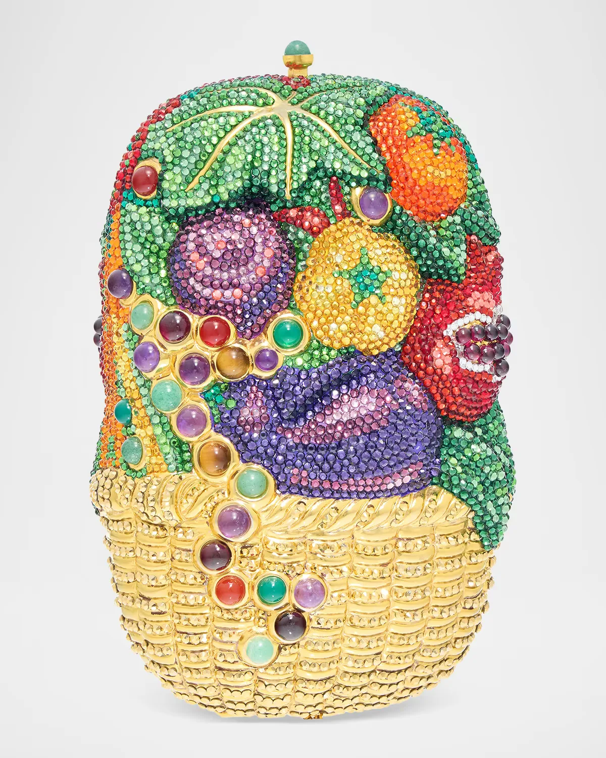 Vegetable Basket Crystal Clutch Bag by Judith Leiber