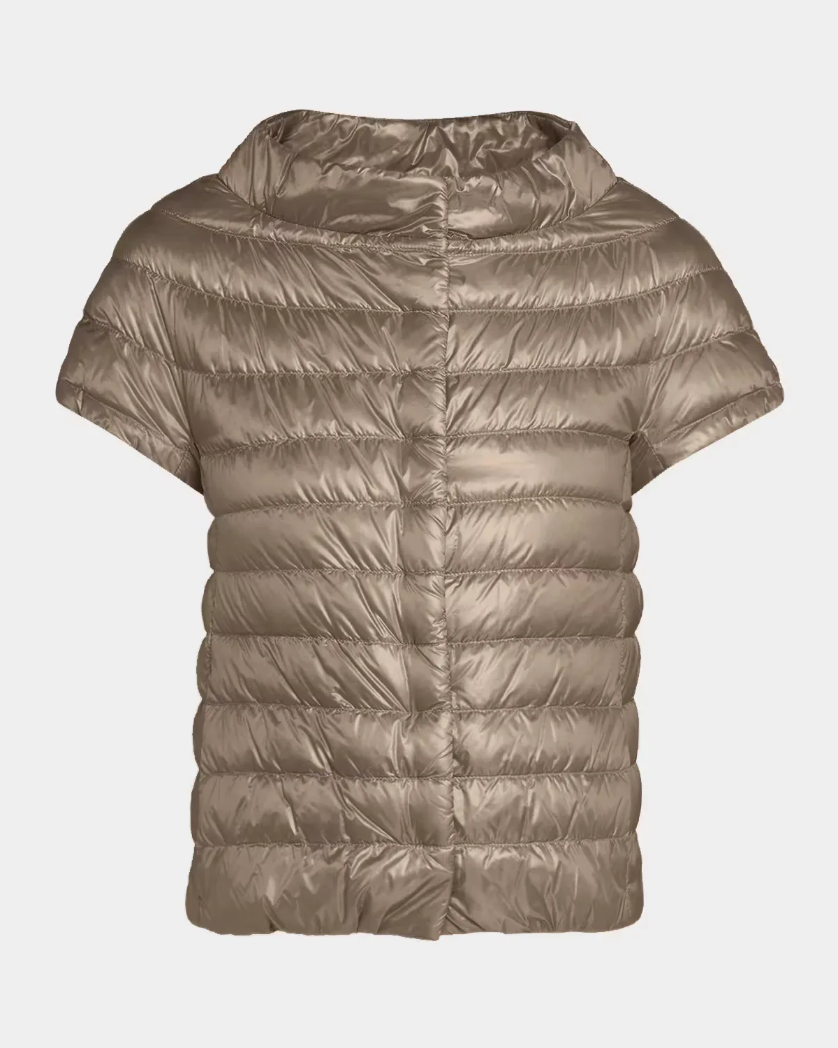 Emilia Water-Resistant Ultralight Nylon Puffer Cape by Herno