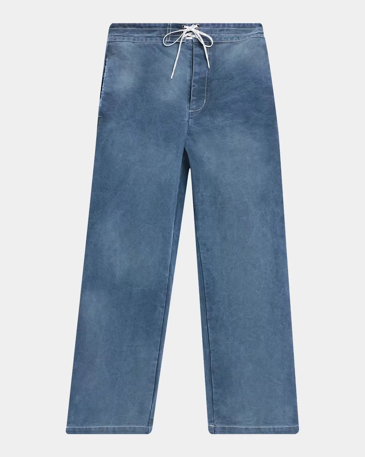 Sun-Faded Cotton Straight-Leg Trousers by NAHMIAS