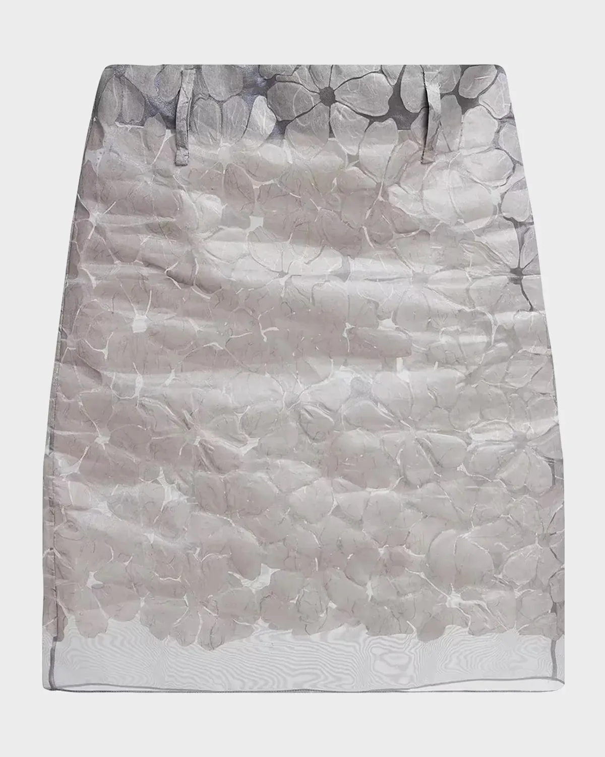 Floral Semi-Sheer Knee-Length Skirt by Marni