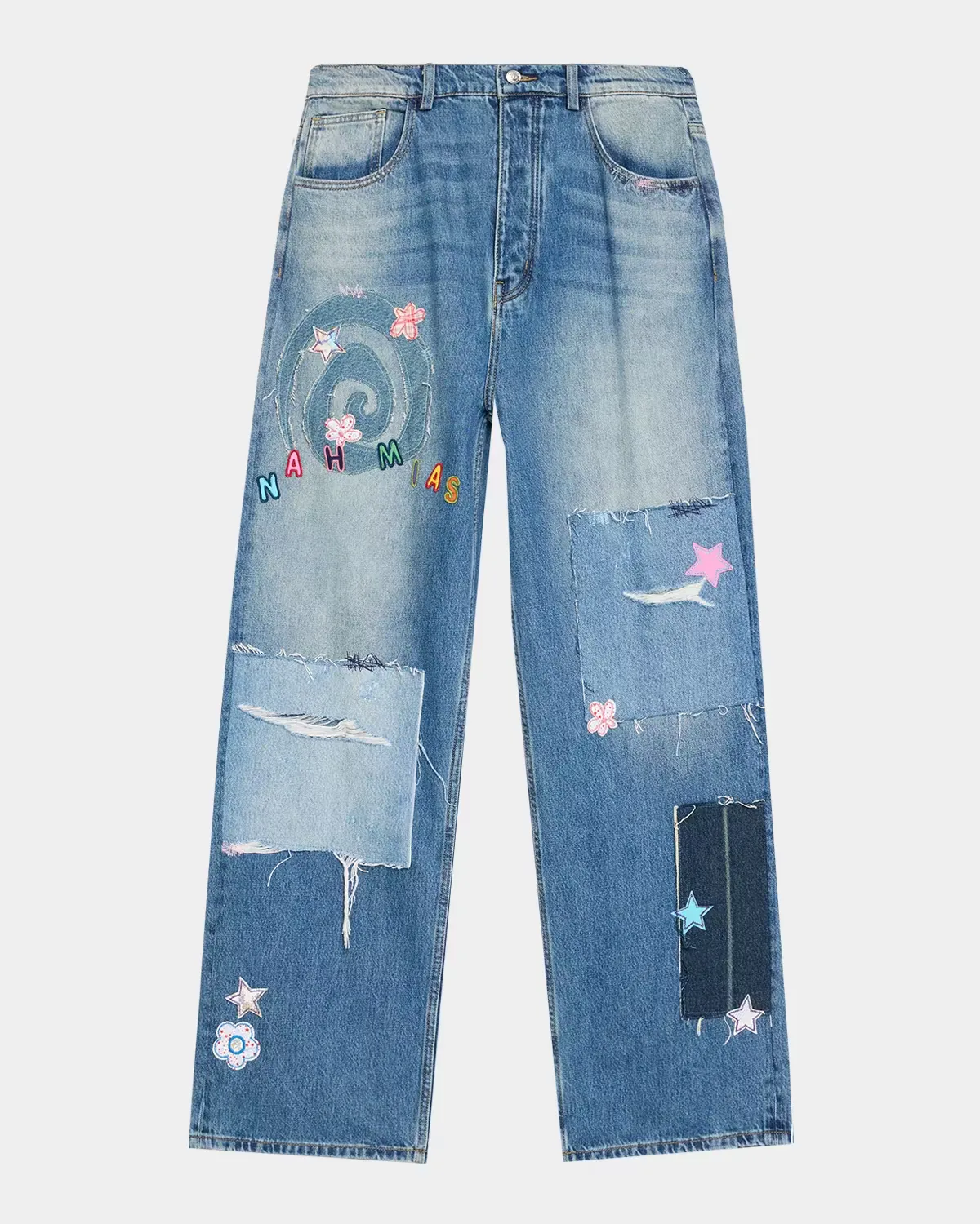 Wipeout Novelty Jeans by NAHMIAS