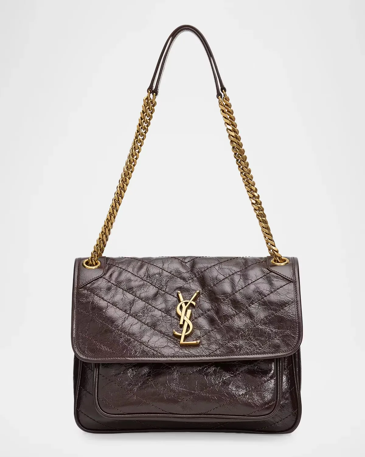 Niki Medium YSL Shoulder Bag in Vintage Leather by Saint Laurent