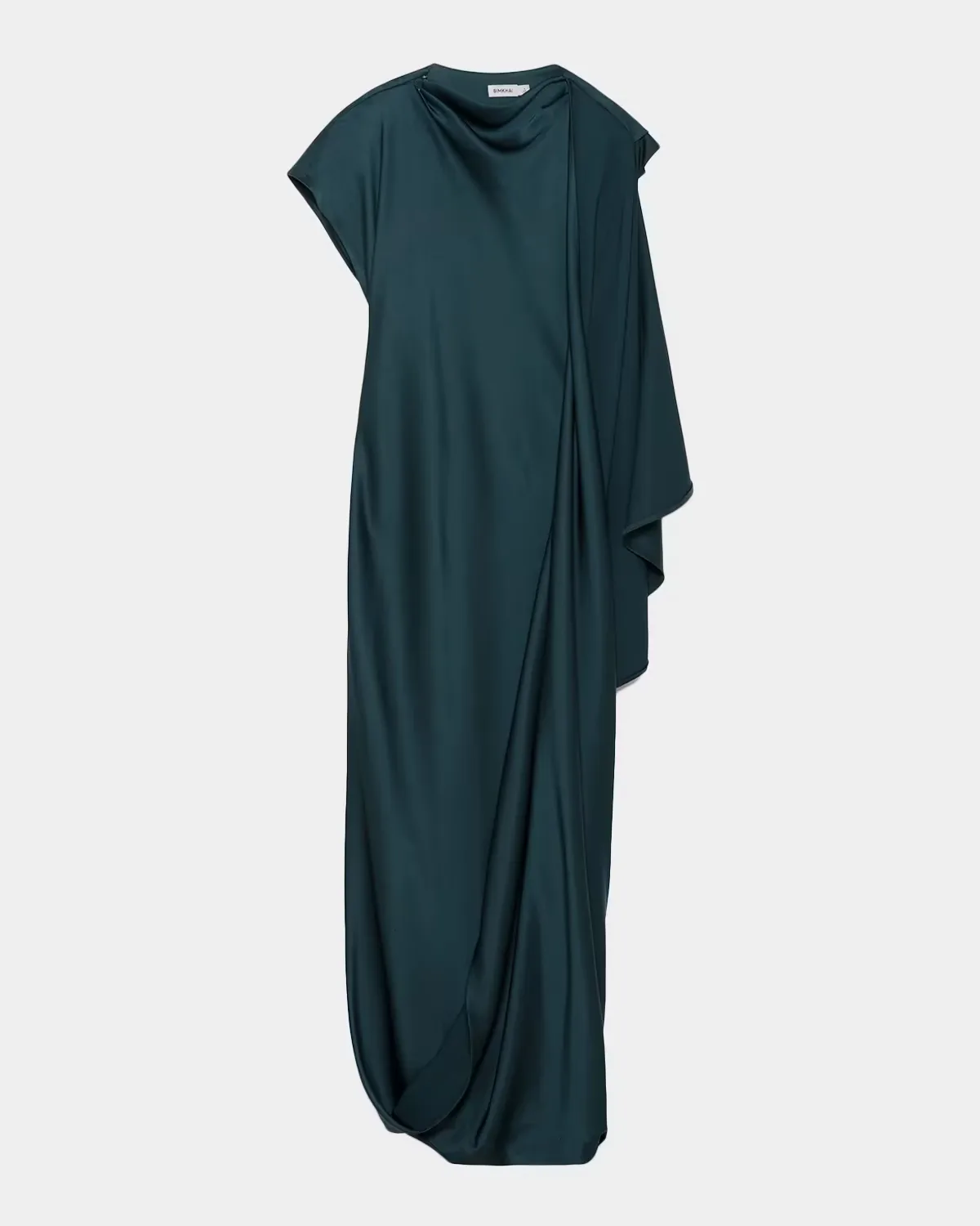 Ora Draped Satin Column Gown by SIMKHAI