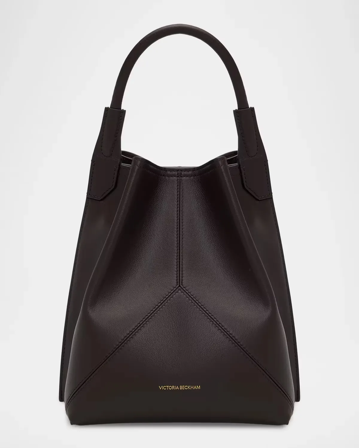 V-Stitch Leather Bucket Bag by Victoria Beckham