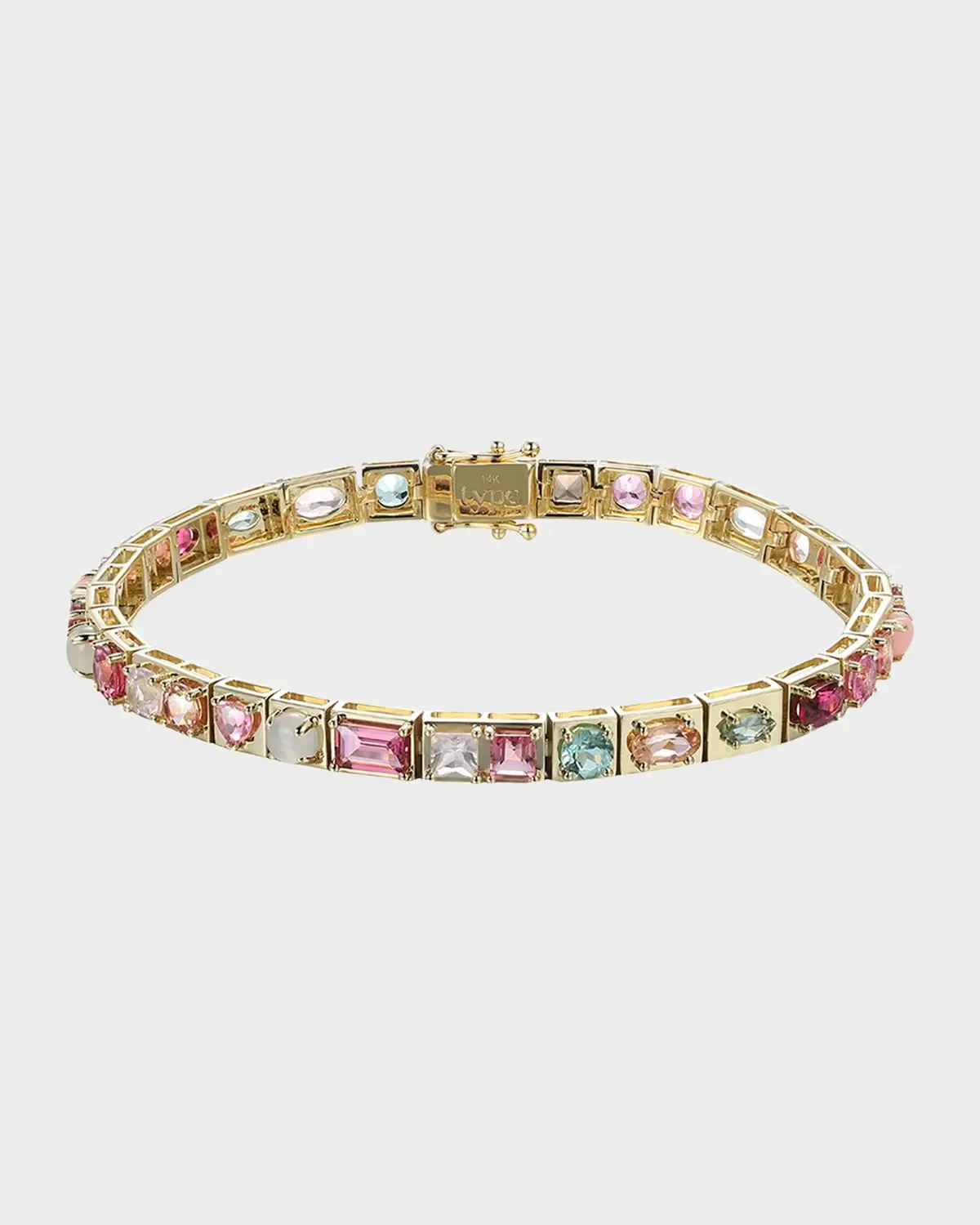 LEGGO Mini Multi Stones Pink Bracelet by TYPE JEWELRY