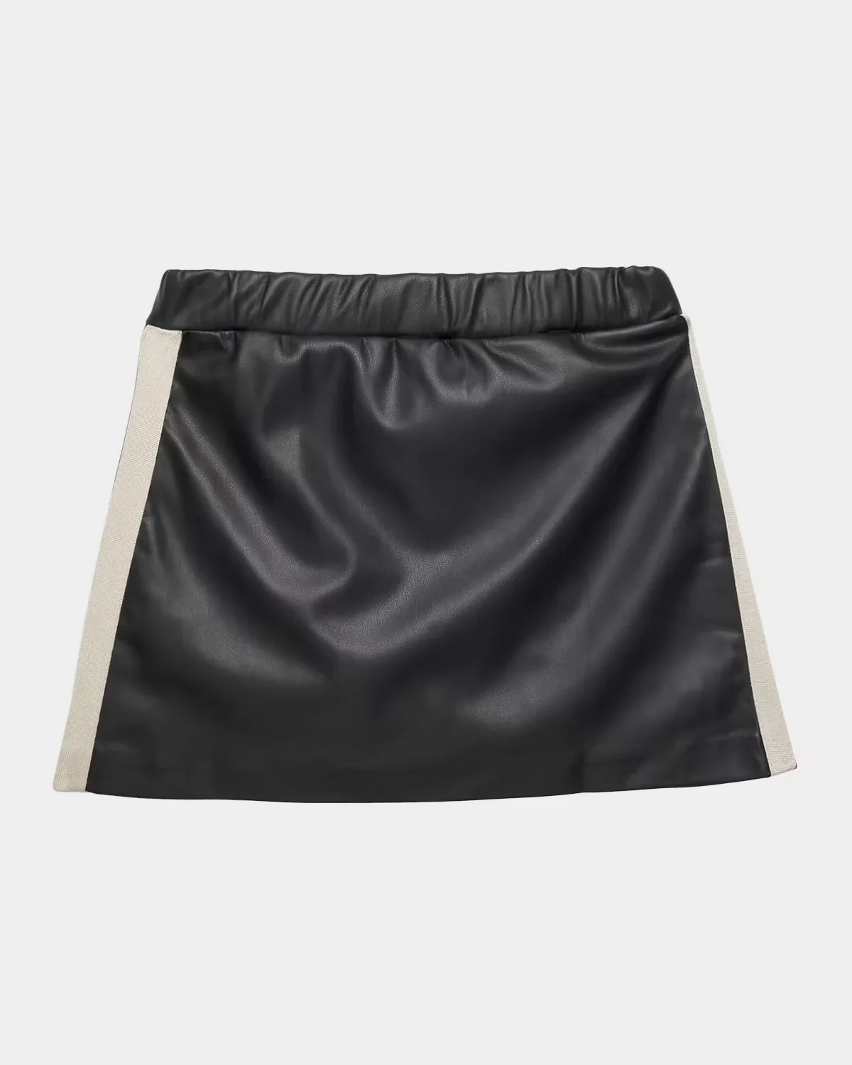 Logo-Embroidered Faux-Leather Mini Skirt by Palm Angels
