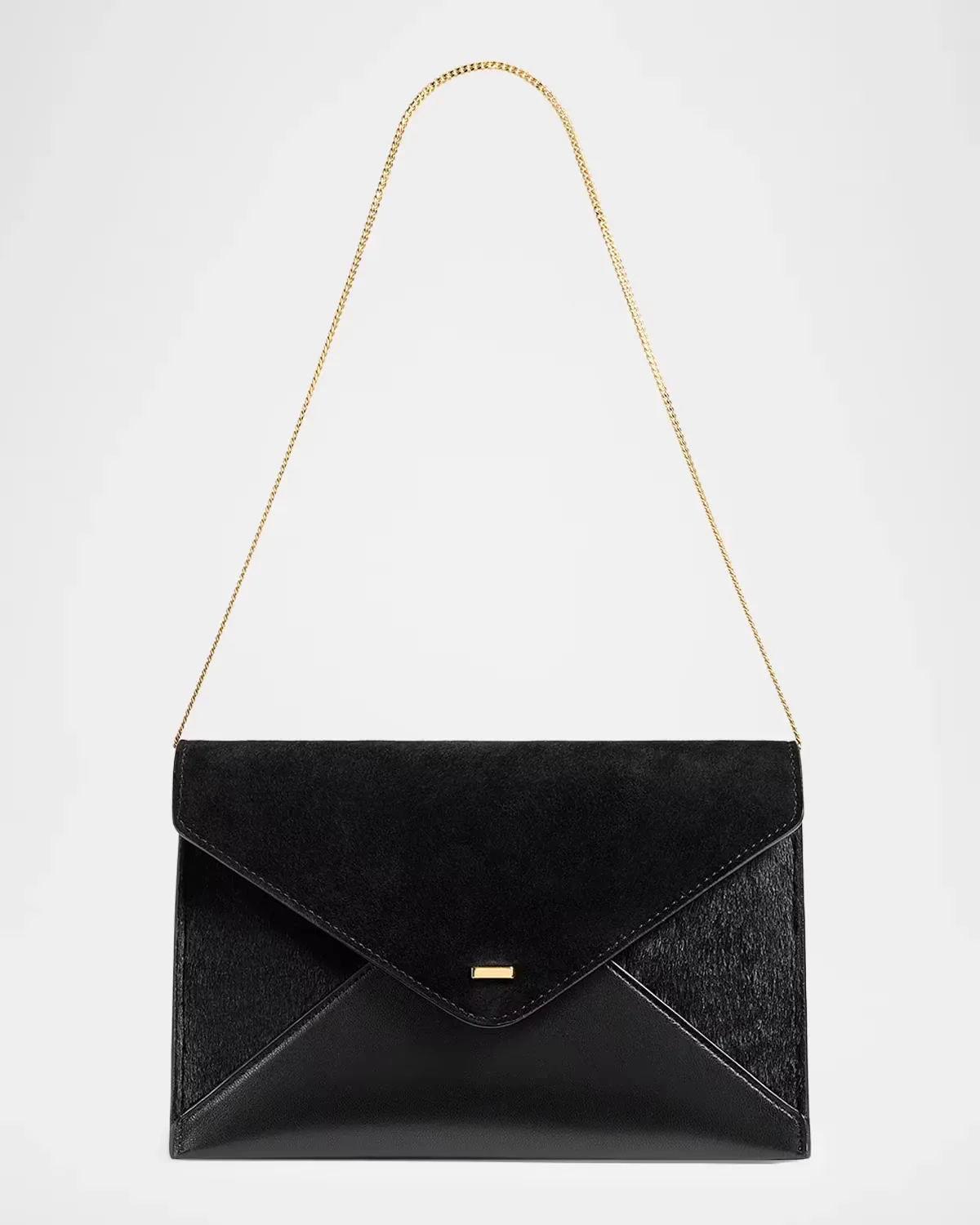 Grace Suede & Leather Envelope Clutch Bag by Khaite
