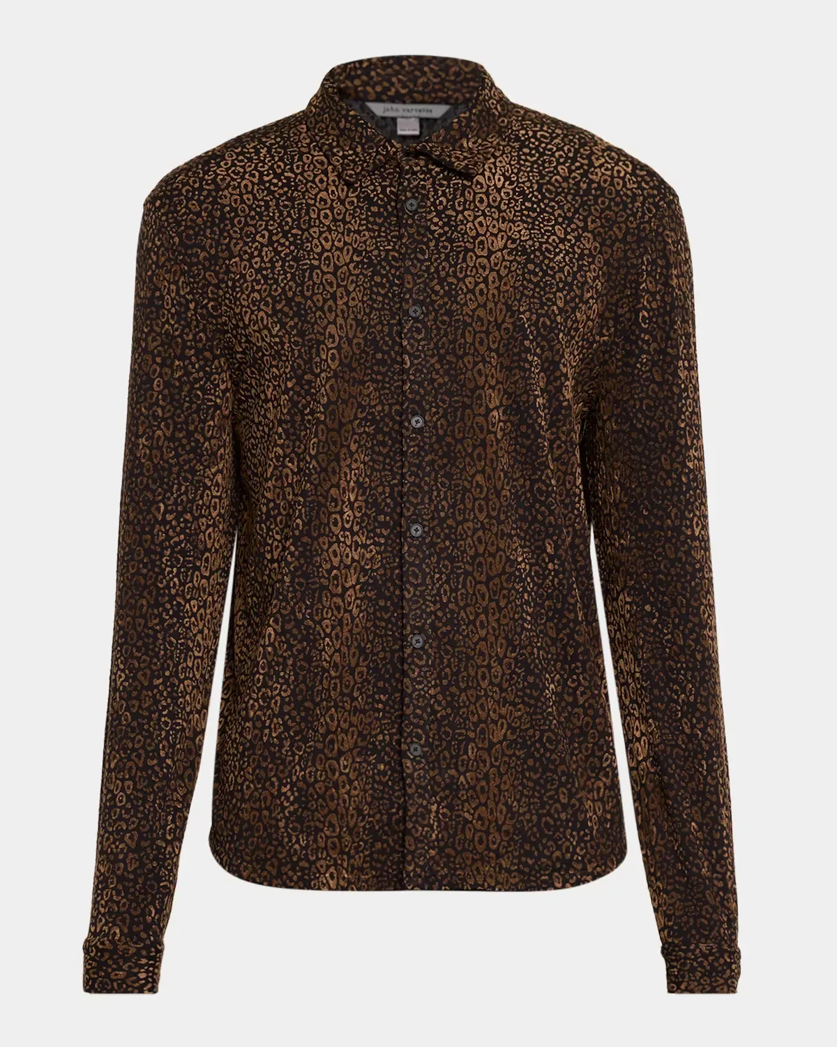 Finchley Leopard Flock Shirt by John Varvatos