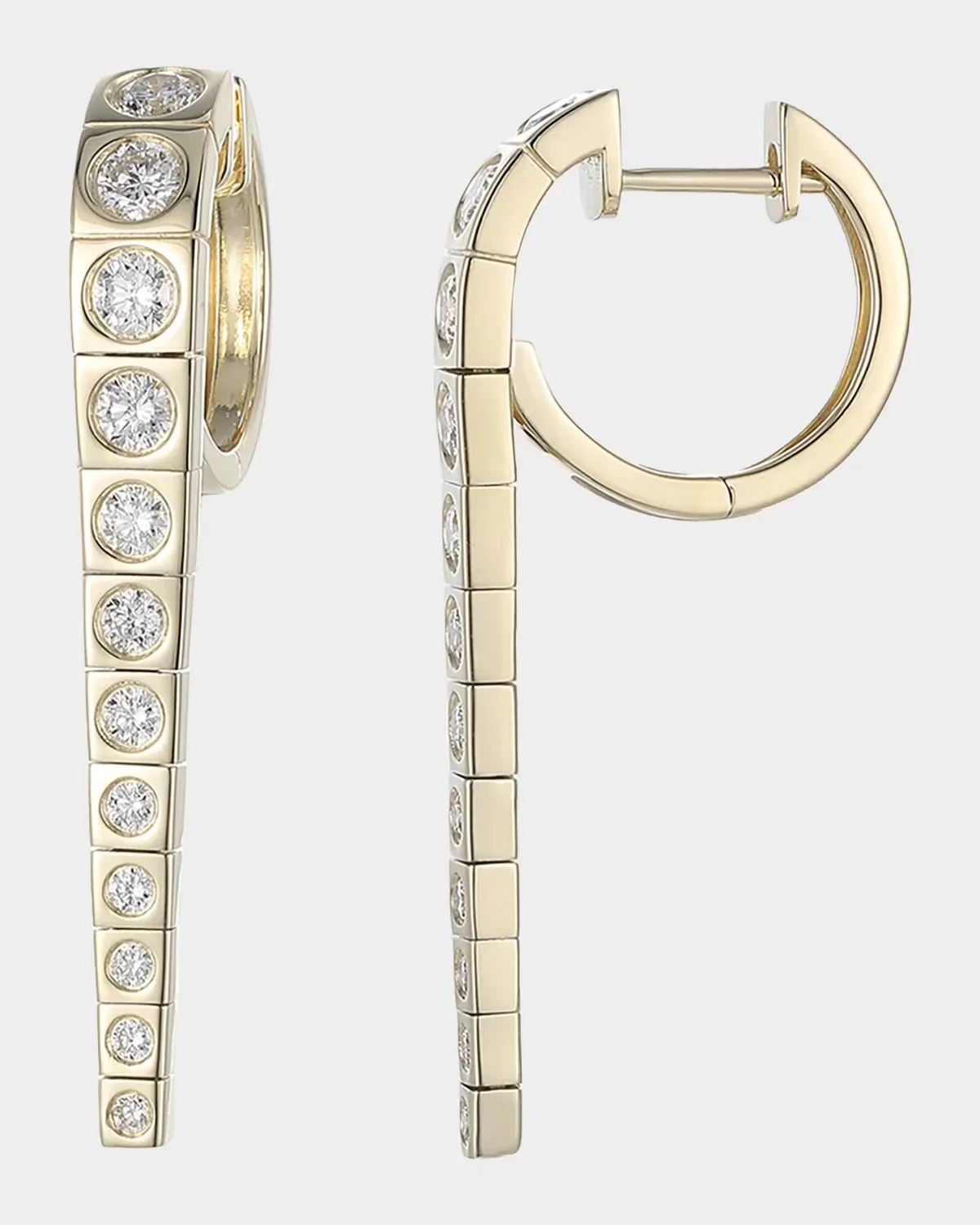 LEGGO 14K Large Diamond Earrings by TYPE JEWELRY
