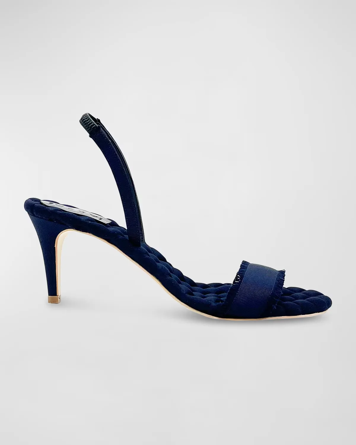 Claudia Frayed Vegan Grosgrain Slingback Sandals by AERA