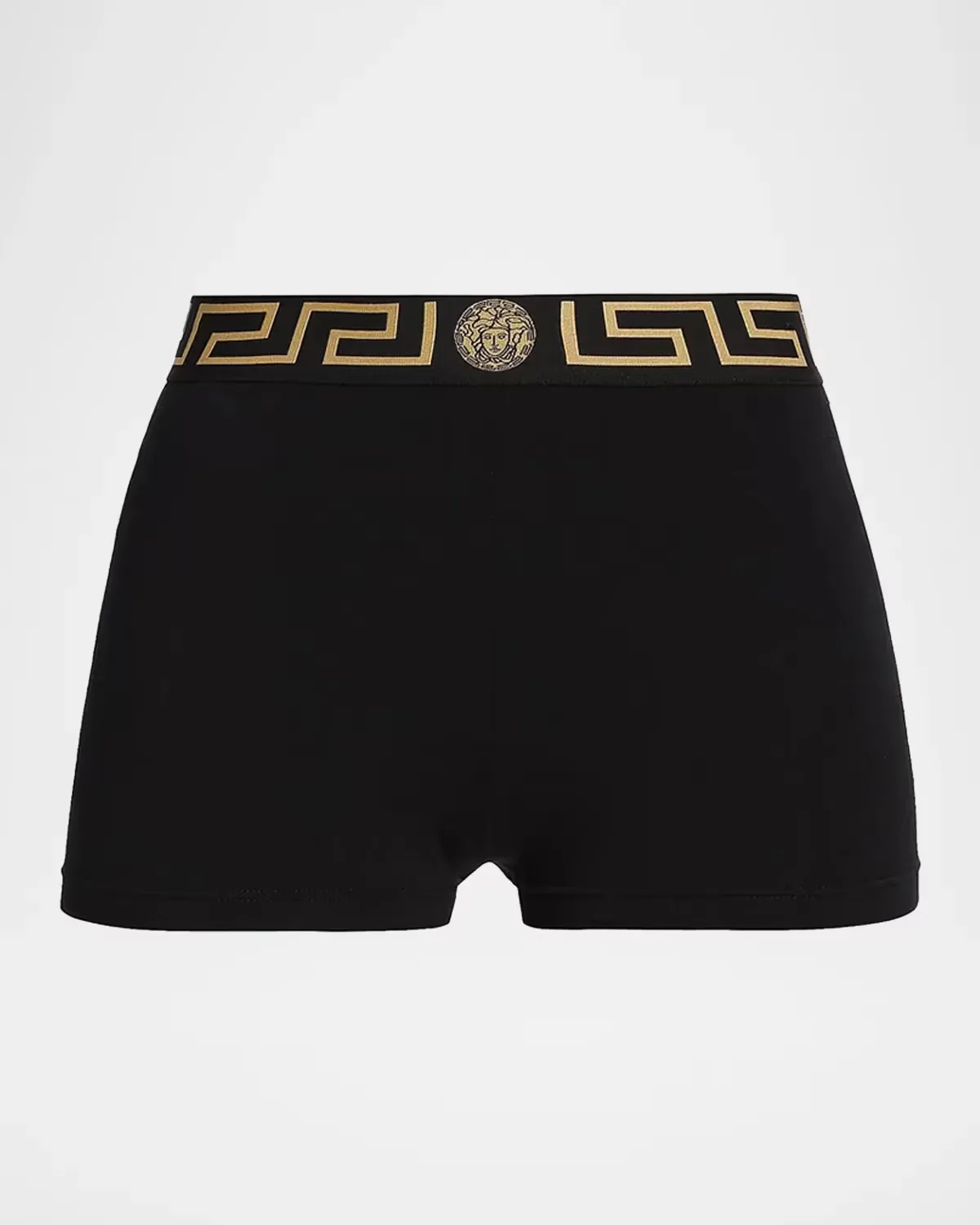 Icon Elasticized Logo Shorts by Versace
