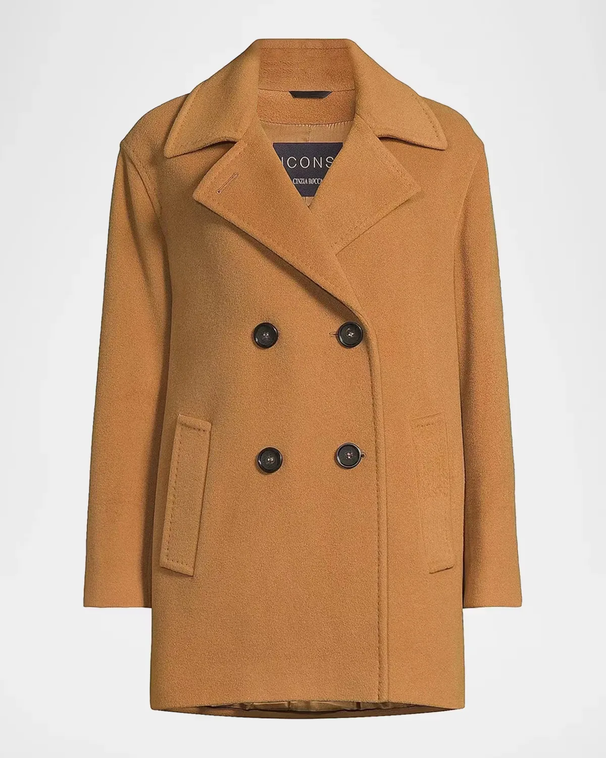 Icons Notch Collar Peacoat by Cinzia Rocca