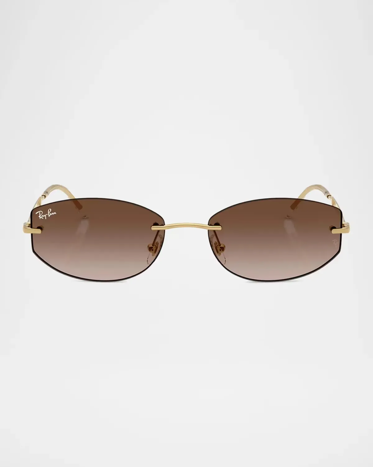 RB3792 55MM Rimless Oval Sunglasses by Ray-Ban