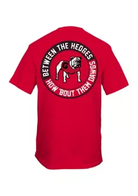 NCAA Georgia Bulldogs Fall Silhouette Graphic T-Shirt by New World Graphics