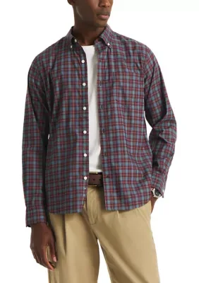 Classic Fit Plaid Shirt