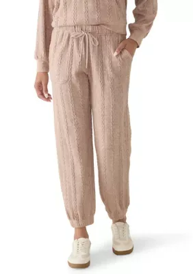 Cable Hacci Knit Joggers by Oak & Trellis