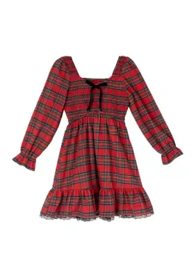 Plaid Woven Dress by Rare Editions