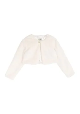Long Sleeve Fur Shrug by Rare Editions