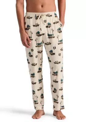 Deluxe Touch Winter Wheels Pajama Pants by Savane