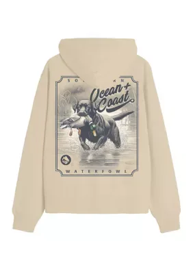 Happy Dog Graphic Hoodie by Ocean  Coast