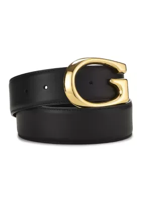 Gucci G Buckle Thin Belt by What Goes Around Comes Around