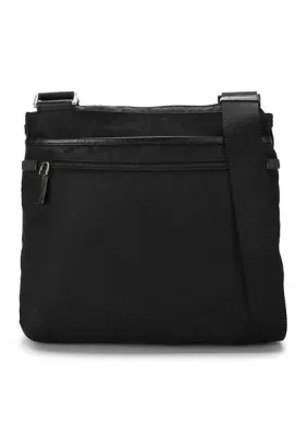 Prada Nylon Vela Flat Messenger Bag by What Goes Around Comes Around