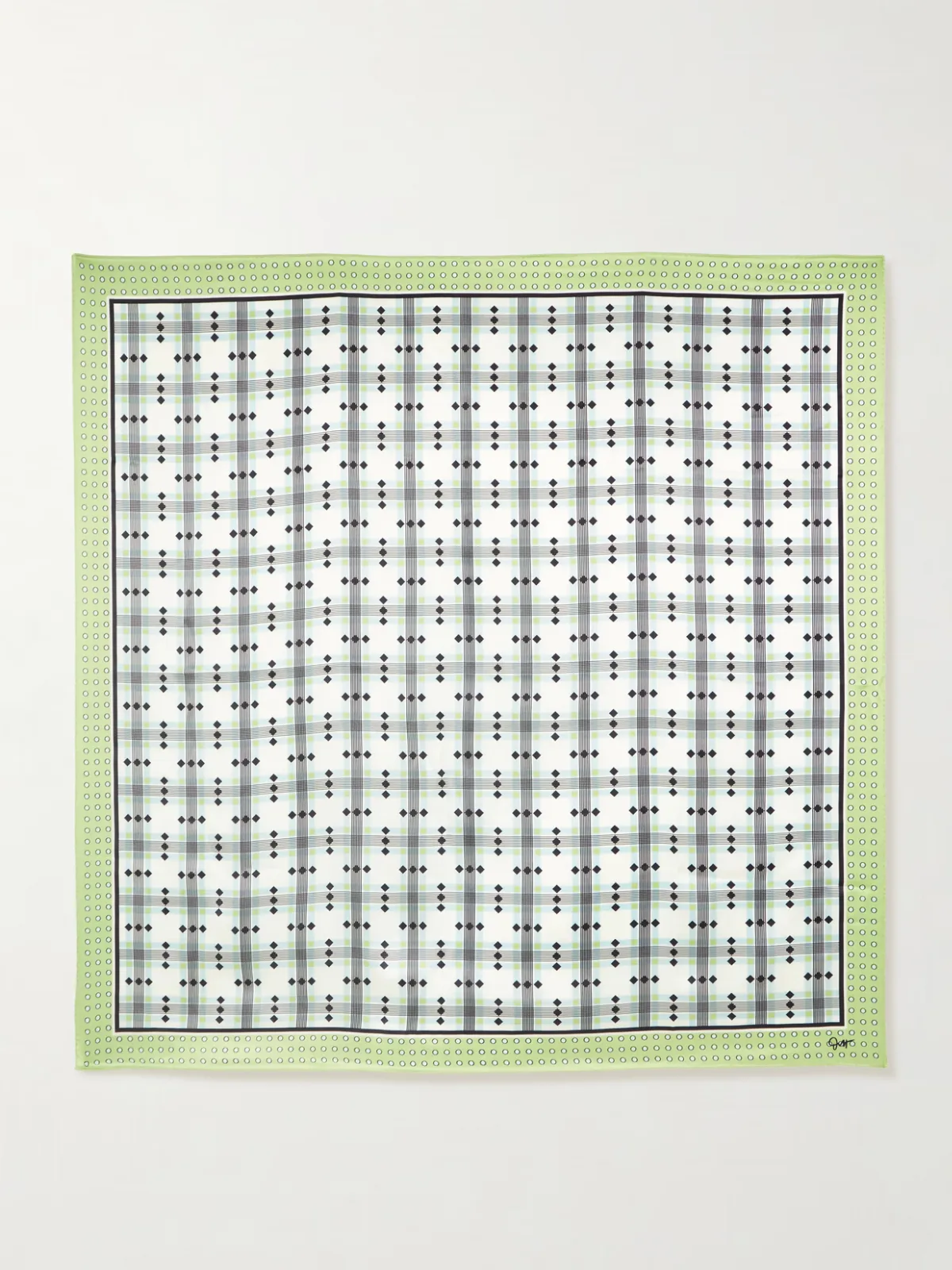 - Dunaway Silk-satin Scarf -
