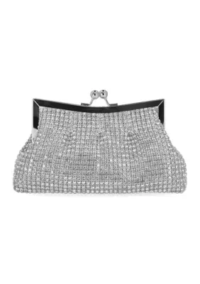 Pauline Oversized Diamond Mesh Frame Bag