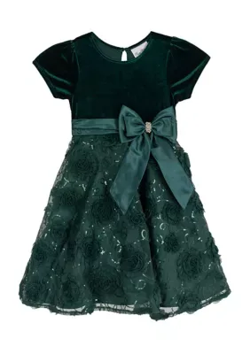 Velvet Bodice to 3D Flower Soutache Skirt by Counting Daisies