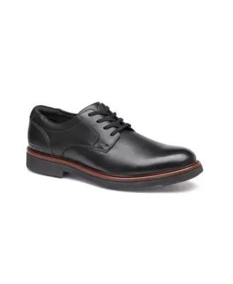 Tyson Slip-On Plain Toe Black Full Grain by Johnston & Murphy
