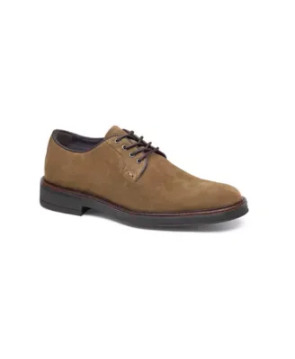 Brady Plain Toe Snuff Suede by Johnston & Murphy