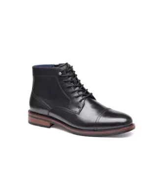 XC Flex Daylen Cap Toe Boot Black Hand-Finished Full Grain by Johnston & Murphy