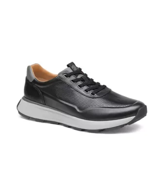 Douglas U-Throat Jogger Black Full Grain by Johnston & Murphy
