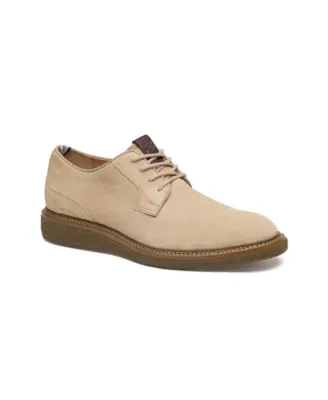 Clint Plain Toe Taupe Oiled Suede by Johnston & Murphy