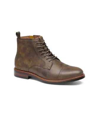 XC+ Durham Cap Toe Boot Dark Brown Waterproof Bomber Leather by Johnston & Murphy