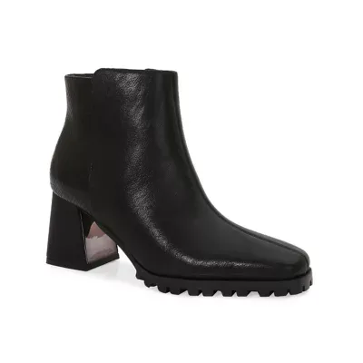 Vermont Lug Outsole Block Heel Ankle Bootie by Ninety Union