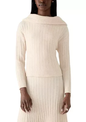 Off-Shoulder Relaxed Sweater by French Connection