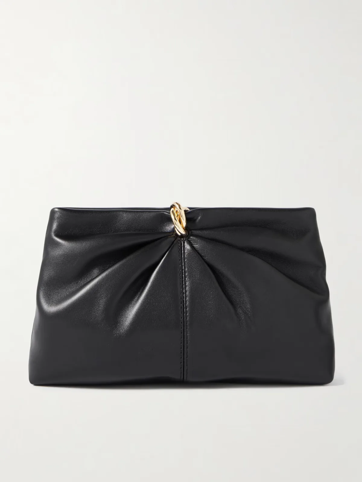 - Corrine Gathered Leather Shoulder Bag -