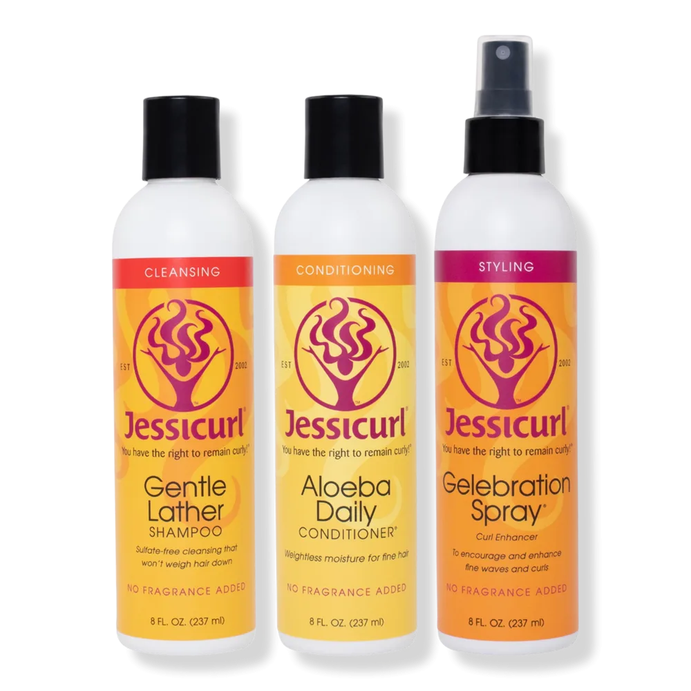 Fine & Fabulous Cleansing - Conditioning - Styling Trio by Jessicurl