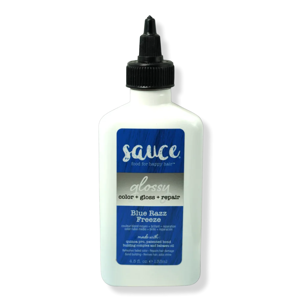 Glossy Color+Gloss+ Repair Blue Razz Freeze by Sauce Beauty