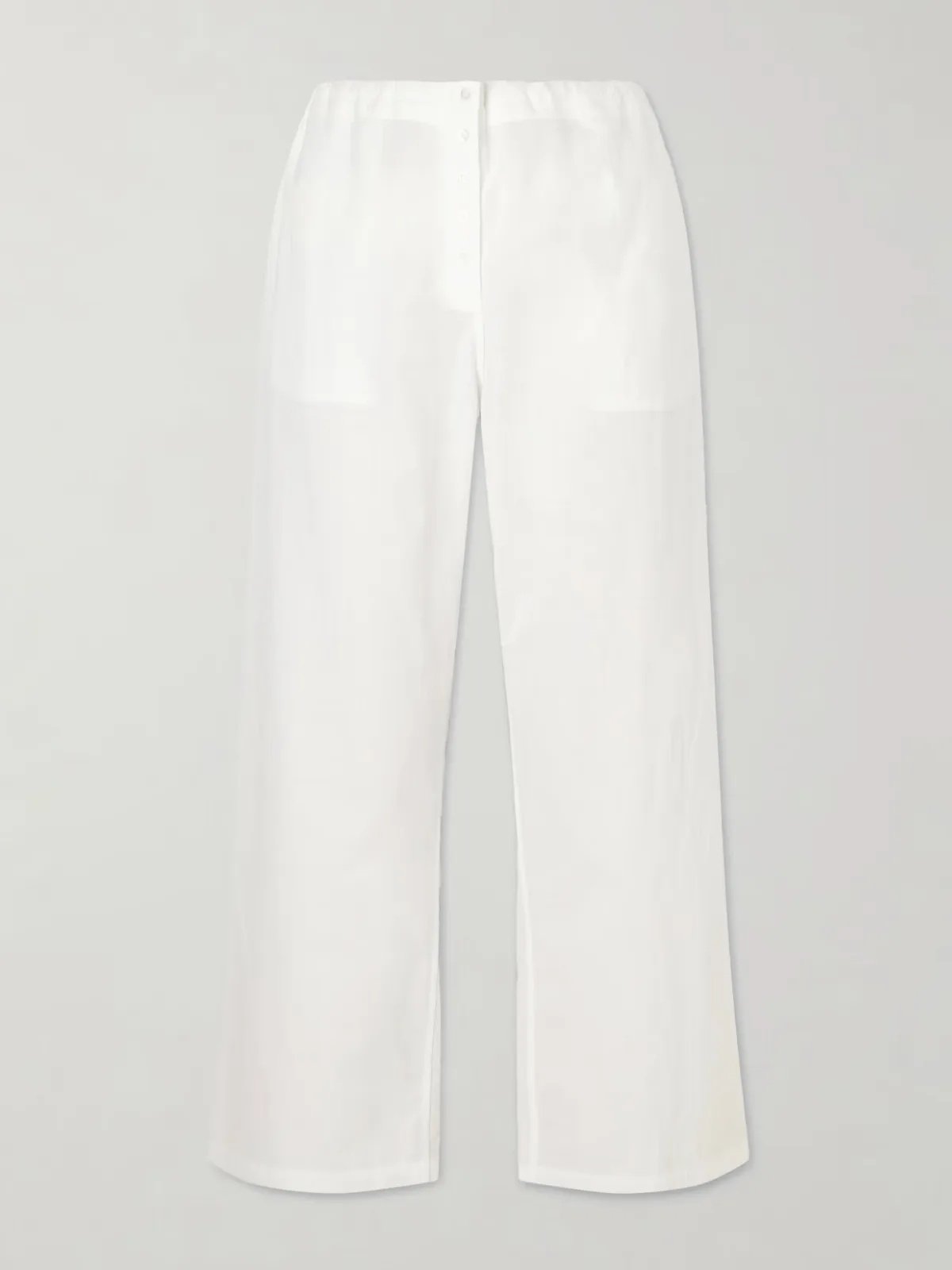 - Cotton-voile Wide-leg Pants -