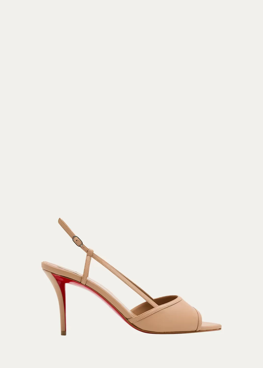 80mm Miss Z Leather Slingback Sandals by Christian Louboutin