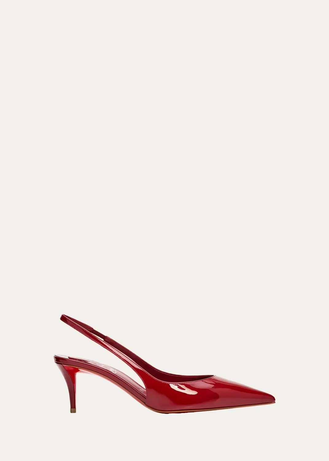 60mm Miss Z Patent Leather Slingback Pumps by Christian Louboutin