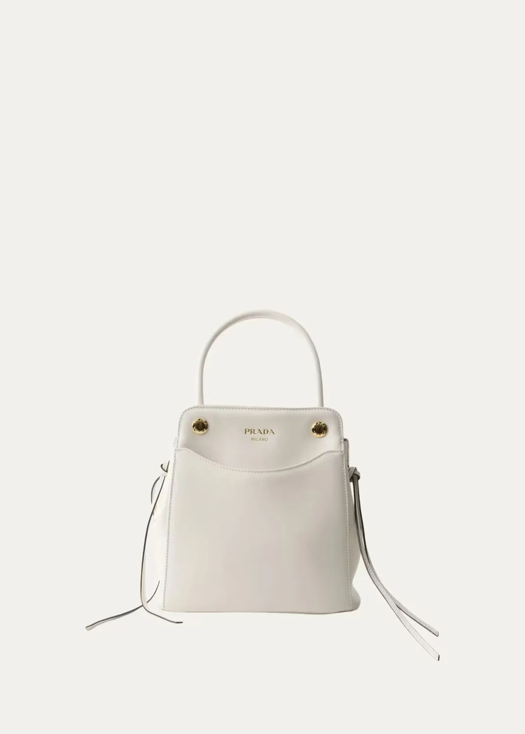 Carry Mini Leather Top-Handle Bag by Prada