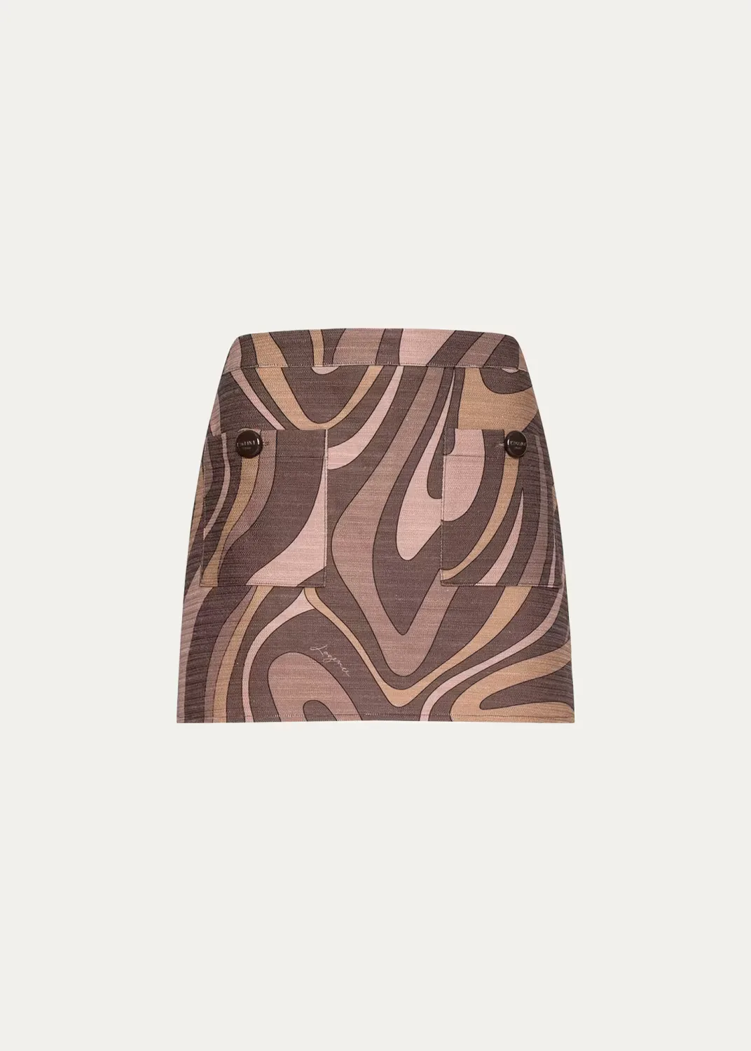Cyra Low-Rise Mini Skirt by L'AGENCE
