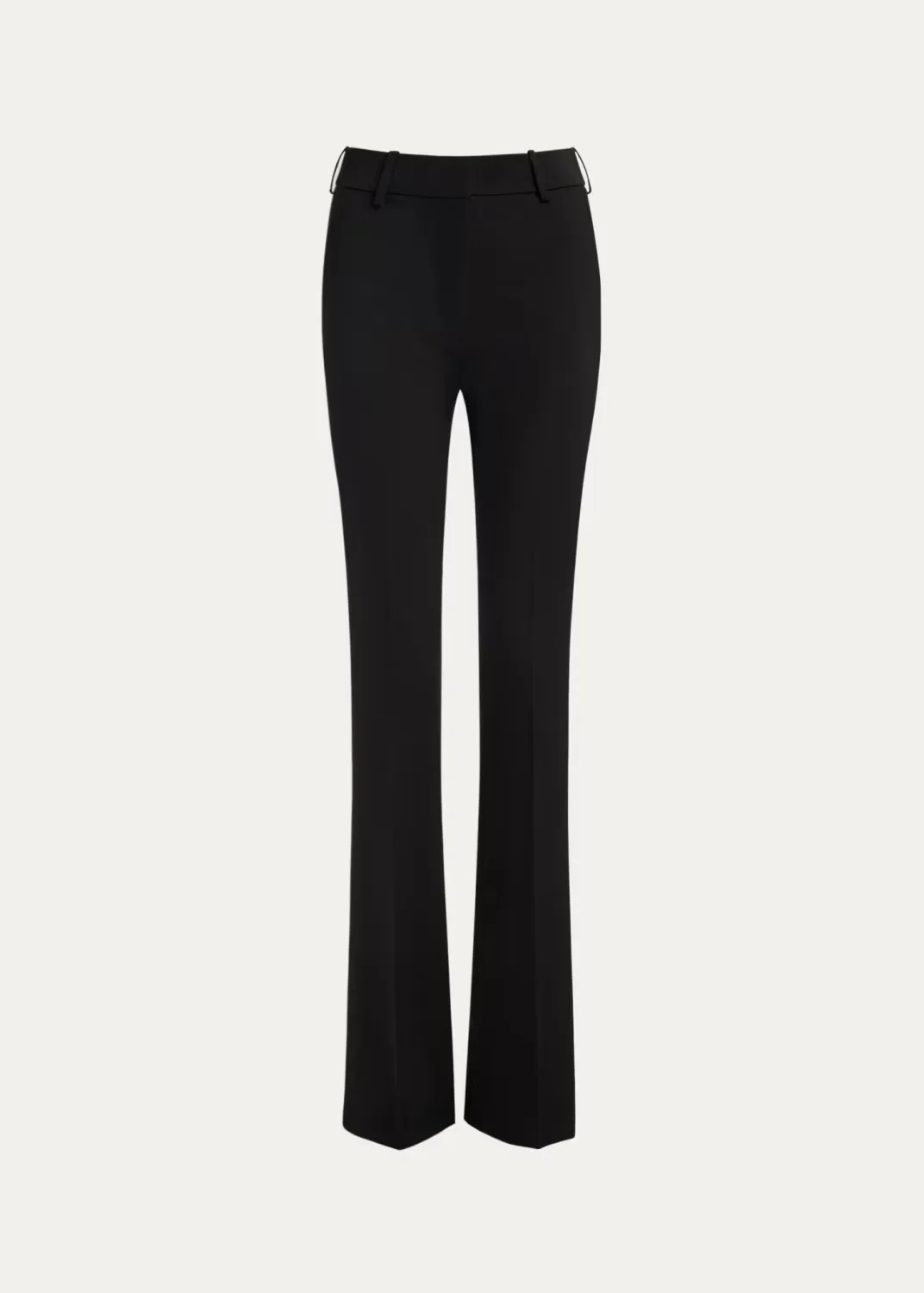 Low-Rise Wool Satin Bootcut Pants by Balmain